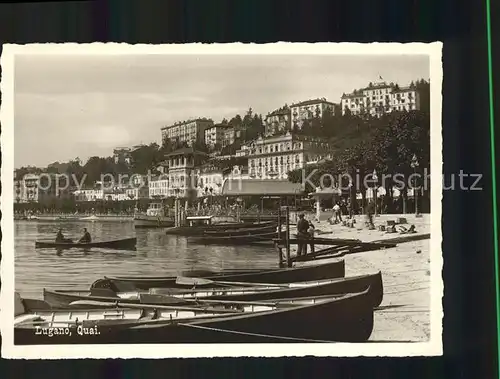 Lugano TI Quai Bootsliegeplatz Kat. Lugano