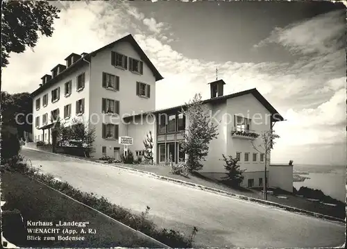 Wienacht Tobel Kurhaus Landegg mit Bodenseeblick Kat. Wienacht Tobel