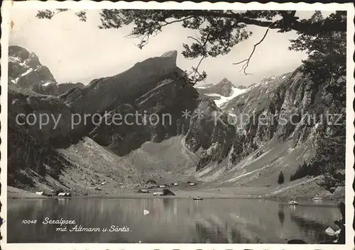 Seealpsee mit Altmann und Saentis Kat. Schwende