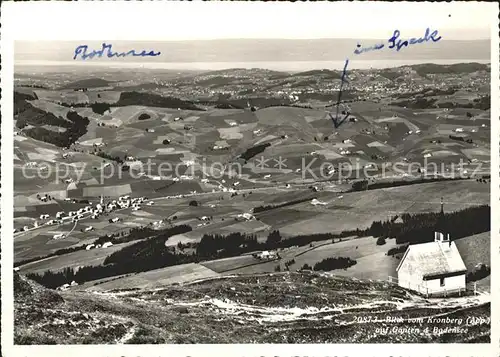 Gonten Blick vom Kronberg Bodensee Kat. Gonten