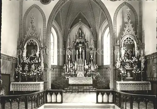 Gonten Inneres der Klosterkirche Leiden Christi Kat. Gonten