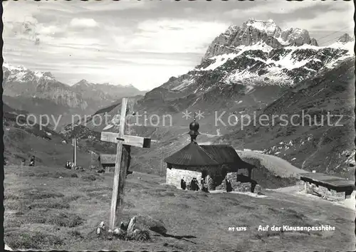 Klausenpass Hotel Klausenpasshoehe Kirche Kreuz Kat. Klausen