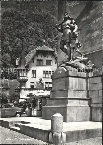 Altdorf UR Telldenkmal Autos Kat. Altdorf UR