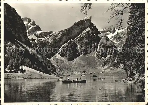 Seealpsee Alpstein Ruderboot Altmann Rossmad Saentis Kat. Schwende