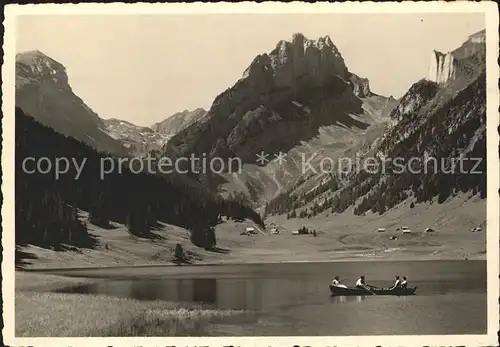 Hundstein mit Saemtisersee  Kat. Hundstein