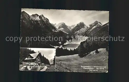 Appenzell IR Berggasthaus Saemtisersee Plattenboedeli Kat. Appenzell