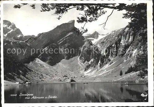 Seealpsee mit Altmann und Saentis Kat. Schwende