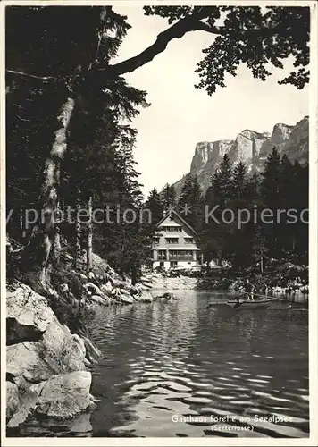 Seealpsee Gasthaus Forelle  Kat. Schwende