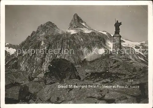 Grand St Bernard Statue et Pain de Sucre Kat. Bernard Grand Saint