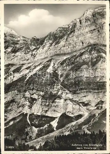 Schwaegalp Aufstieg nach Thierwies Kat. Schwaegalp