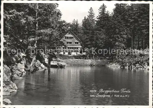 Seealpsee Berggasthaus Forelle Kat. Schwende