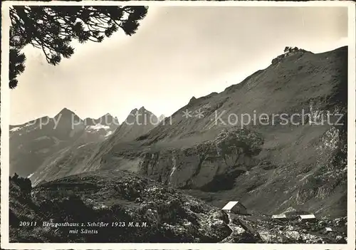 Schaefler Berggasthaus zum Schaefler mit Saentis Kat. Schaefler