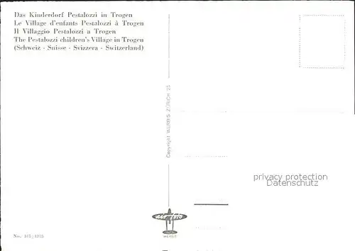 Trogen AR Kinderheim Pestalozzi Fliegeraufnahme / Trogen /Bz. Mittelland