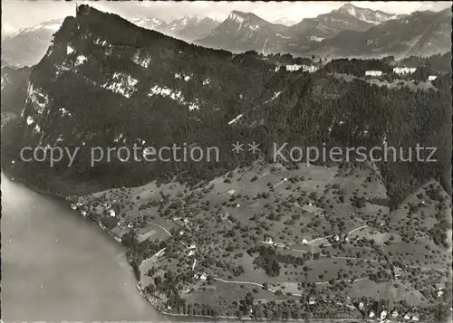 Buergenstock Fliegeraufnahme Vierwaldstaedtersee Kat. Buergenstock