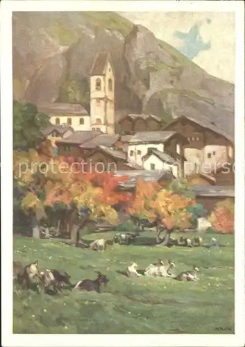 Niedergesteln Kuenstlerkarte Marie Rolle Kat. Niedergesteln