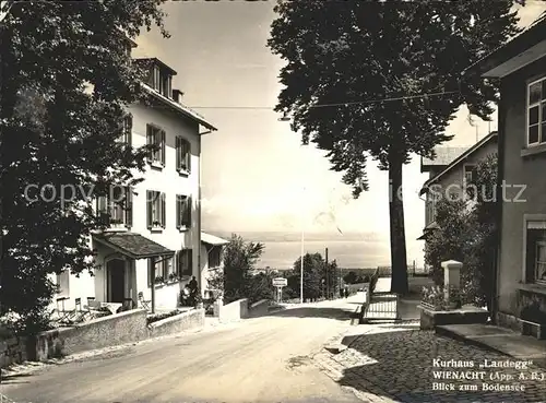 Wienacht Tobel Kurhaus Landegg mit Bodensee Kat. Wienacht Tobel