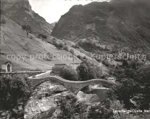 Lavertezzo Panorama Valle Verzasca Bruecke Kat. Lavertezzo