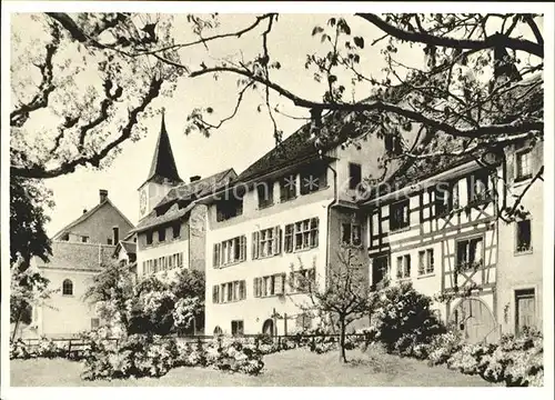 Regensberg Dielsdorf Partie aus der Oberburg mit Engelfridhaus Kat. Regensberg