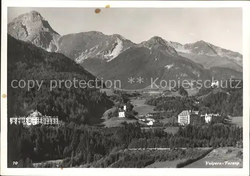 Tarasp Panorama mit Alpen Kat. Tarasp