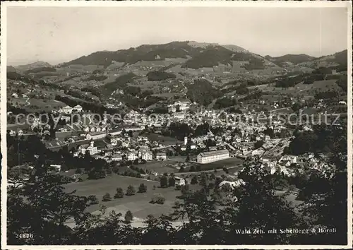 Wald ZH Panorama mit Scheidegg und Hoernli Kat. Wald ZH