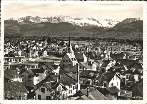 Rueti ZH Gesamtansicht mit Alpenpanorama Kat. Rueti ZH