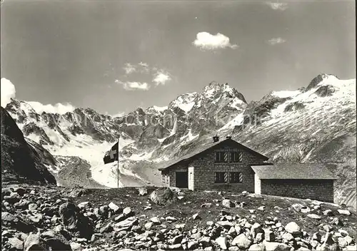 Bergell Albignahuette Schutzhuette Bernina Alpen Kat. Soglio