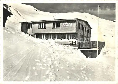 Langwies GR Skihaus Casanna Wintersportplatz im Fondei Kat. Langwies