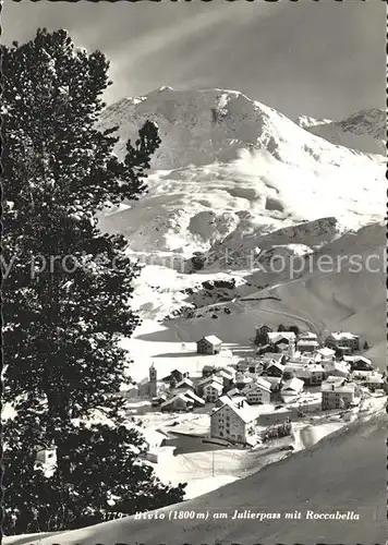 Bivio am Julierpass mit Roccabella Wintersportplatz Kat. Bivio