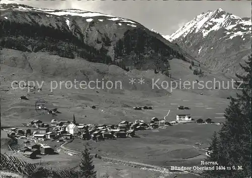 Rueras Panorama Buendner Oberland Kat. Rueras