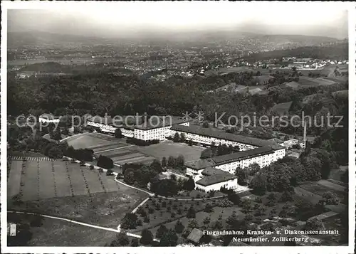 Zollikerberg Kranken  und Diakonissenanstalt Neumuenster Fliegeraufnahme Kat. Zollikerberg