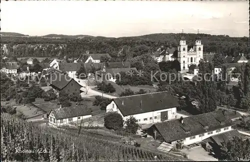 Rheinau ZH Ortsansicht mit Kloster Kat. Rheinau
