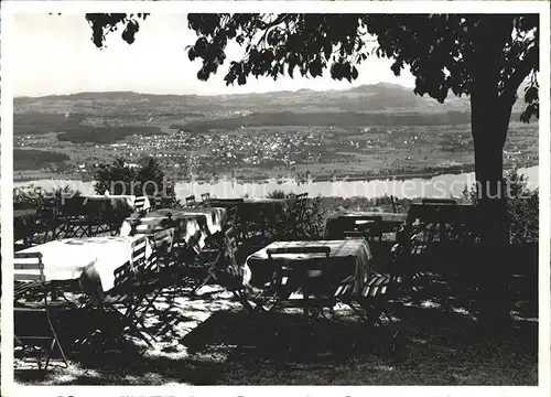 Forch Restaurant Wasserberg Terrasse Greifensee Uster Kat. Forch