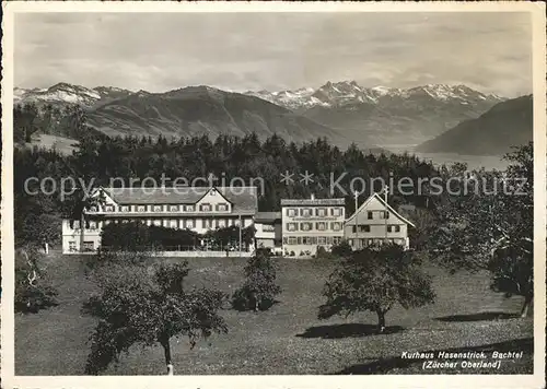 Wernetshausen Kurhaus Hasenstrick am Bachtel Alpenpanorama Kat. Wernetshausen