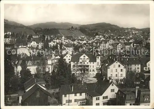 Rueti ZH Blick ueber die Stadt Kat. Rueti ZH