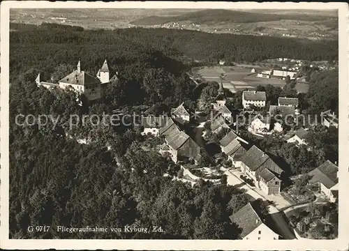 Kyburg Schloss Fliegeraufnahme Kat. Kyburg