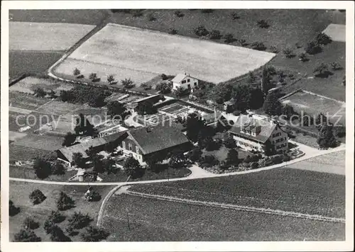 Dielsdorf Pestalozzihaus Burghof Fliegeraufnahme Kat. Dielsdorf