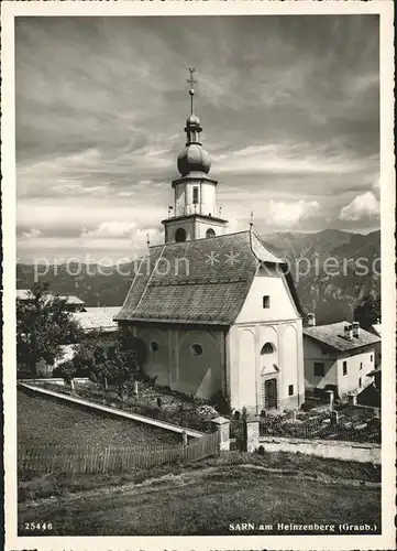 Sarn Hinterrhein Kirche Kat. Sarn