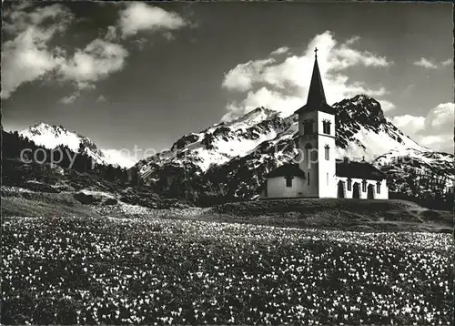 Maloja GR Kirche / Maloja Graubuenden /Bz. Maloja