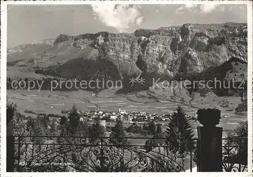 Flims Waldhaus mit Flimserstein Kat. Flims Waldhaus