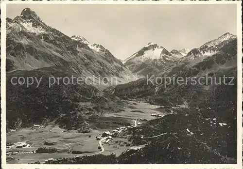 Maloja GR Val Mureto und Monte del Forno / Maloja Graubuenden /Bz. Maloja