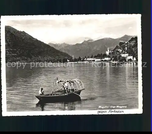 Magadino Bootspartie am Lago Maggiore Kat. Magadino