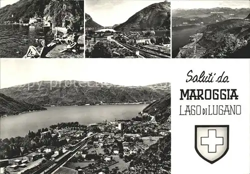 Maroggia Lago di Lugano Teilansichten Kat. Maroggia