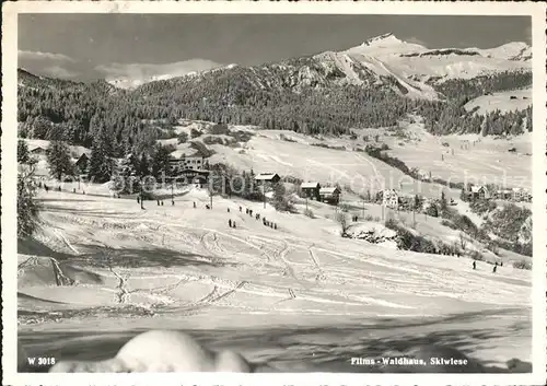 Flims Waldhaus Skiwiese Kat. Flims Waldhaus