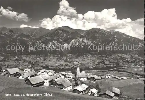 Sarn Hinterrhein mit Heinzenberg Kat. Sarn