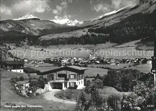 Flims Waldhaus mit Segnespass Kat. Flims Waldhaus