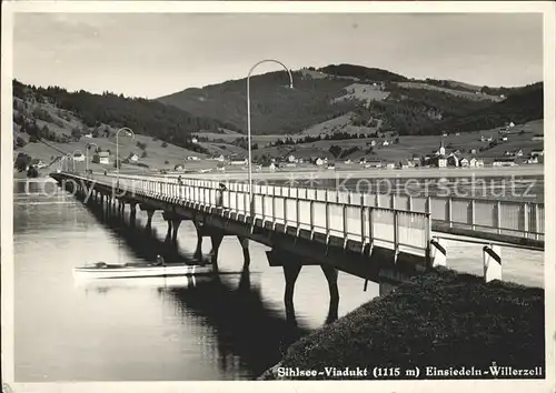 Willerzell Sihlsee Viadukt Einsiedeln Kat. Willerzell