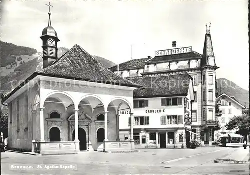 Brunnen SZ St. Agatha Kapelle Kat. Brunnen