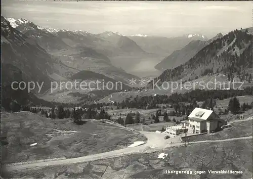 Ibergeregg mit Vierwaldstaettersee Hotel Passhoehe Kat. Ibergeregg