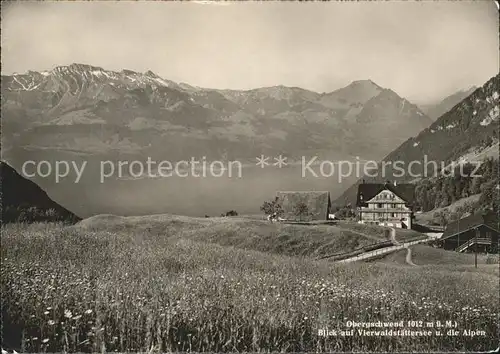Obergschwend mit Vierwaldstaettersee Alpen Pension Gasthaus Kat. Bad Hindelang