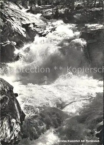 Morteratsch Bernina Wasserfall Kat. Morteratsch